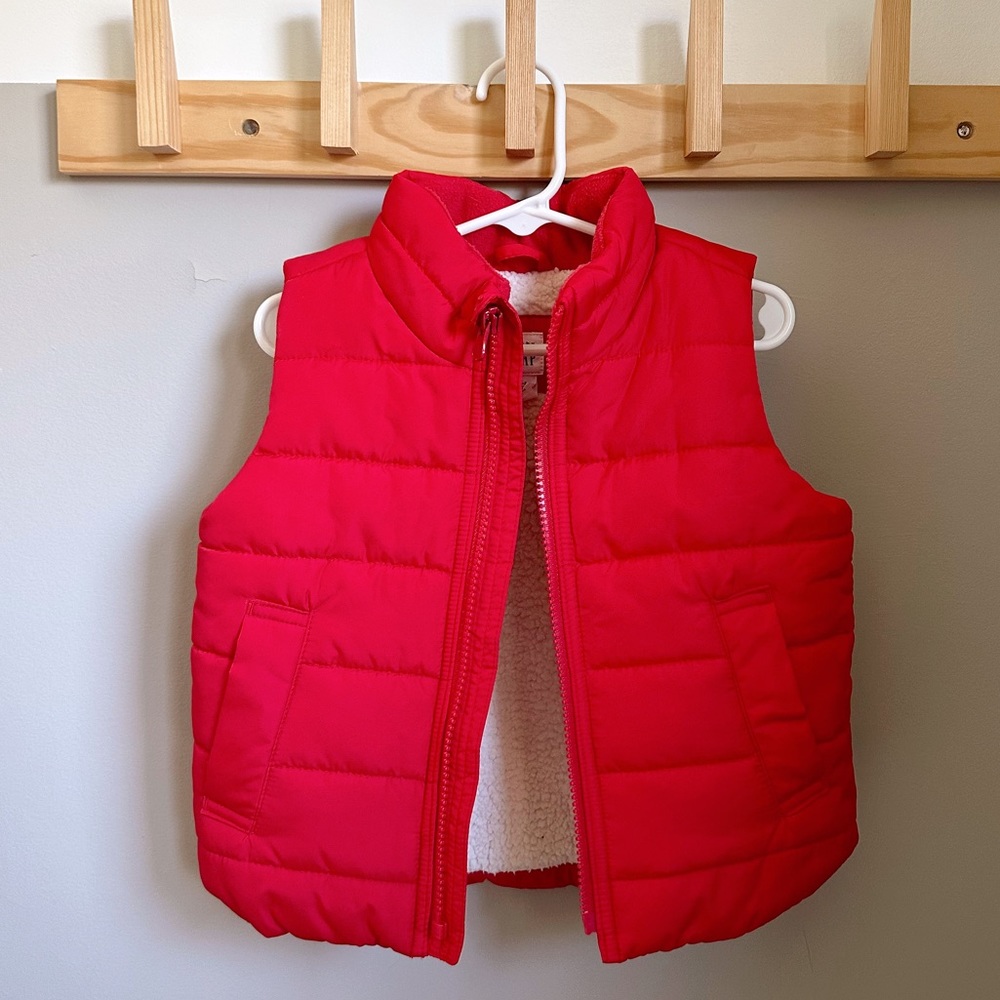 Baby Gap Sherpa Lined Puffer Vest